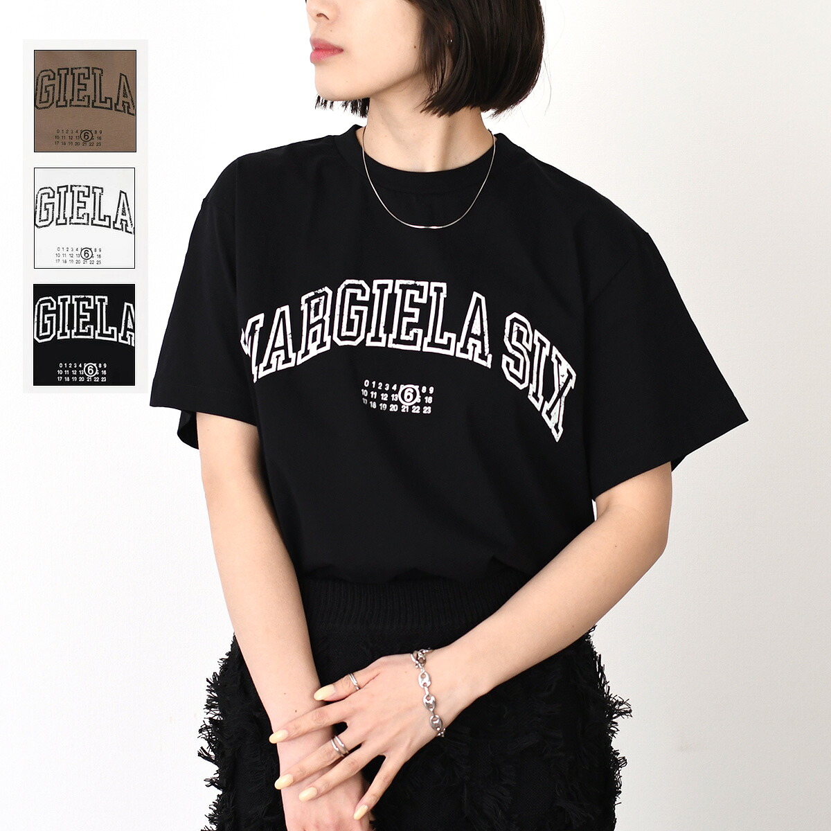 メゾンマルジェラ MM6 tシャツ XS クロップド MM6 MAISON MARGIELA エムエムシックス メゾン マルジェラ トップス