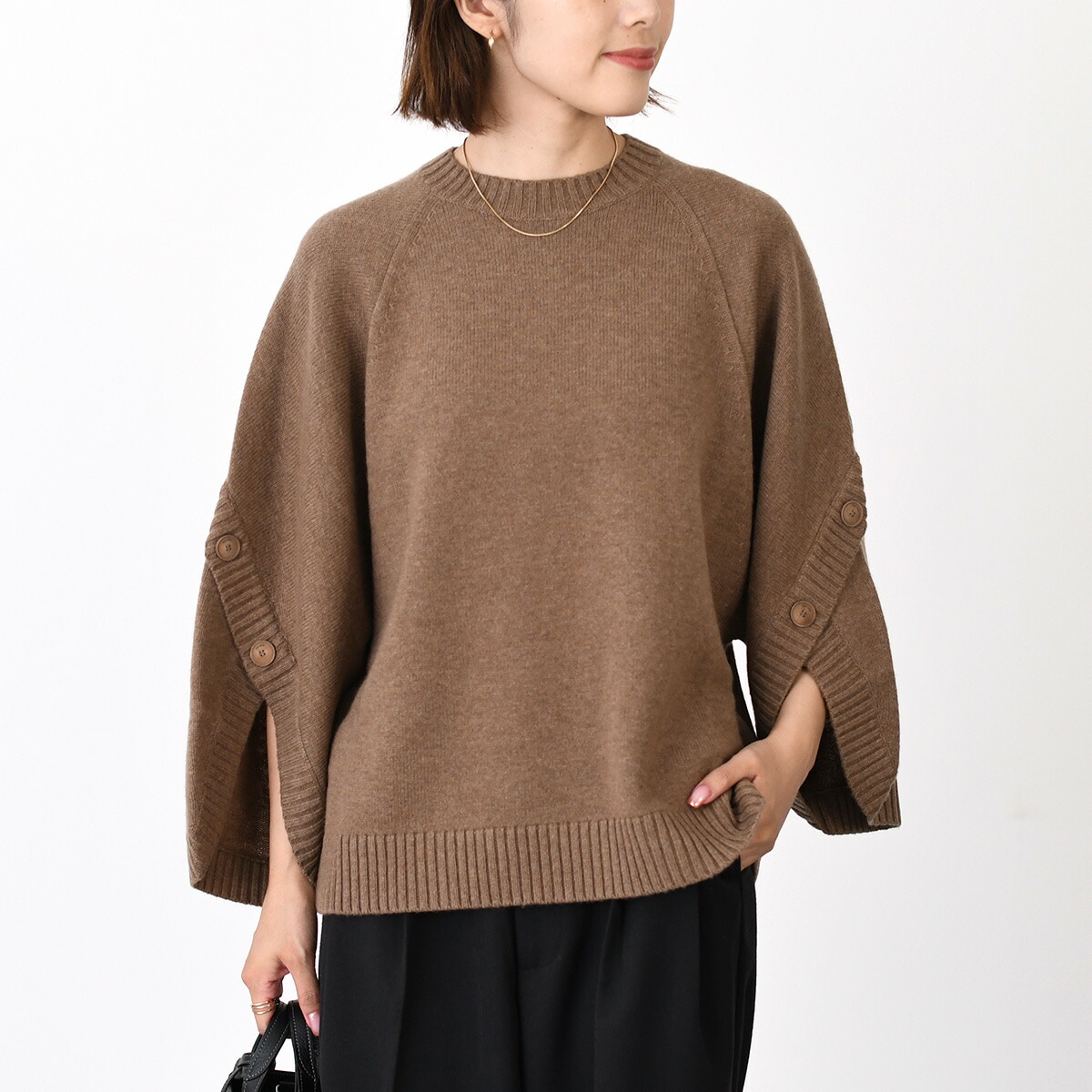 Max Mara（マックスマーラ） ワンピース ニット LACUNA リブ編みウール