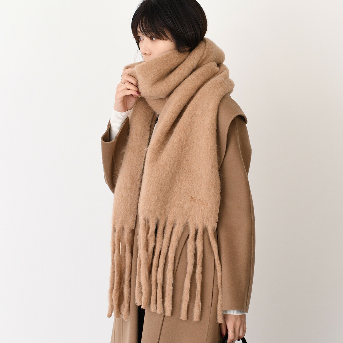 HERNO（ヘルノ） マフラー RESORT ケーブルニット＆アルパカウール