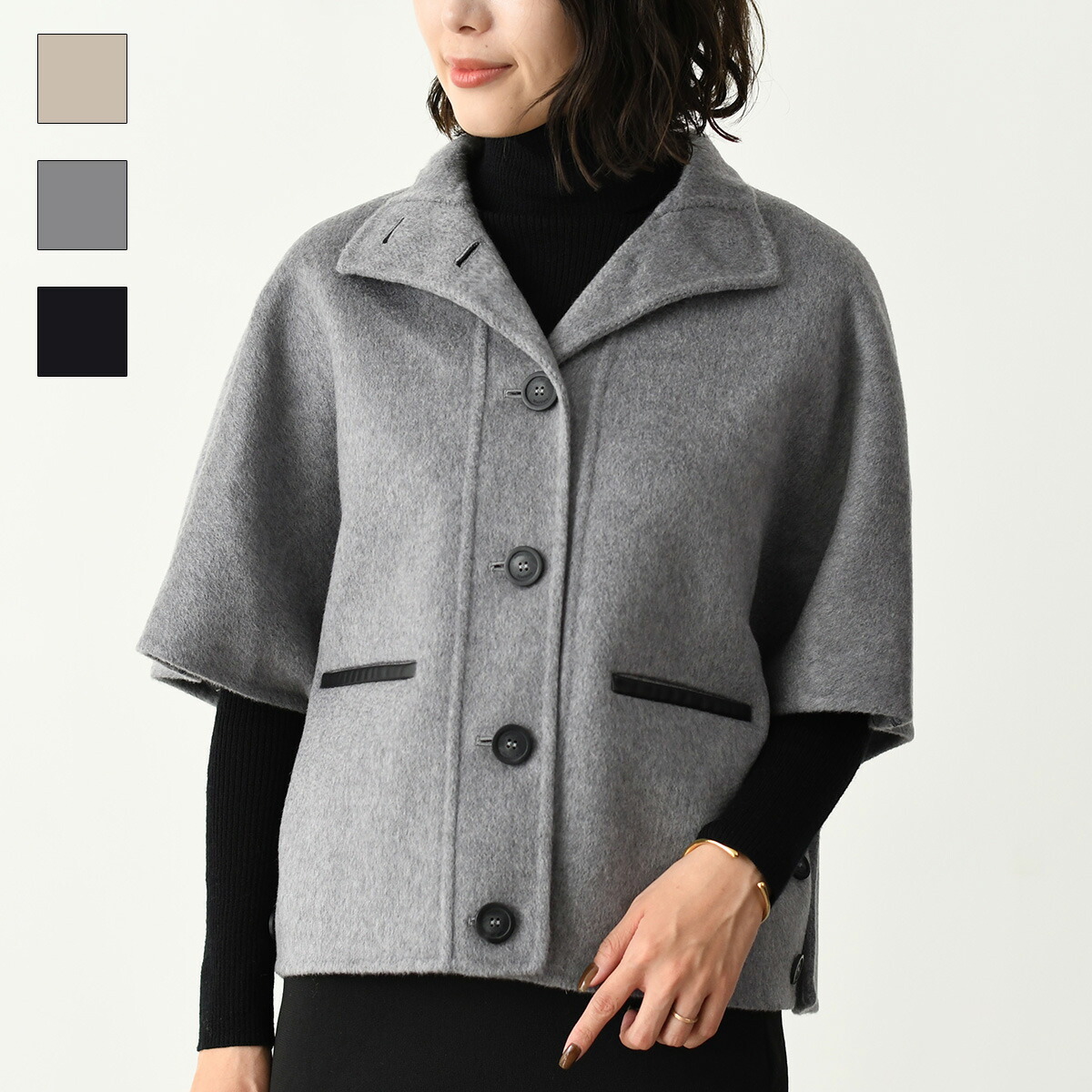 S Max Mara エス マックスマーラ セーター ニット トップス TAHITI カシミア ヤーン ポロネック レディース ベージュ グレー ブラウン タートルネック 長袖 Max Mara S エス マックスマーラ セーター ニット トップス