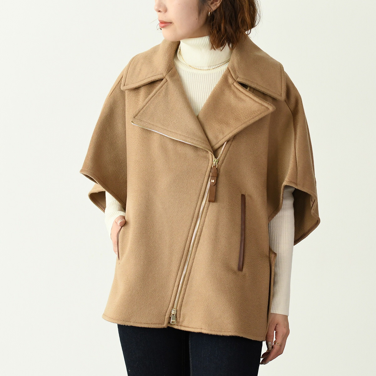 S Max Mara エス マックスマーラ セーター ニット トップス TAHITI カシミア ヤーン ポロネック レディース ベージュ グレー ブラウン タートルネック 長袖 Max Mara S エス マックスマーラ セーター ニット トップス