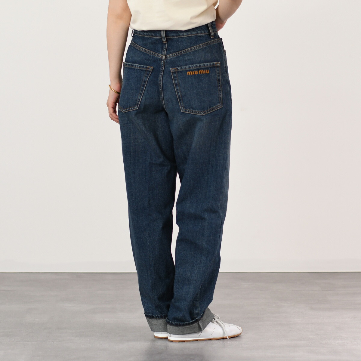 LOEWE ロエベ デニム ボトムス ハイウエスト ジーンズ