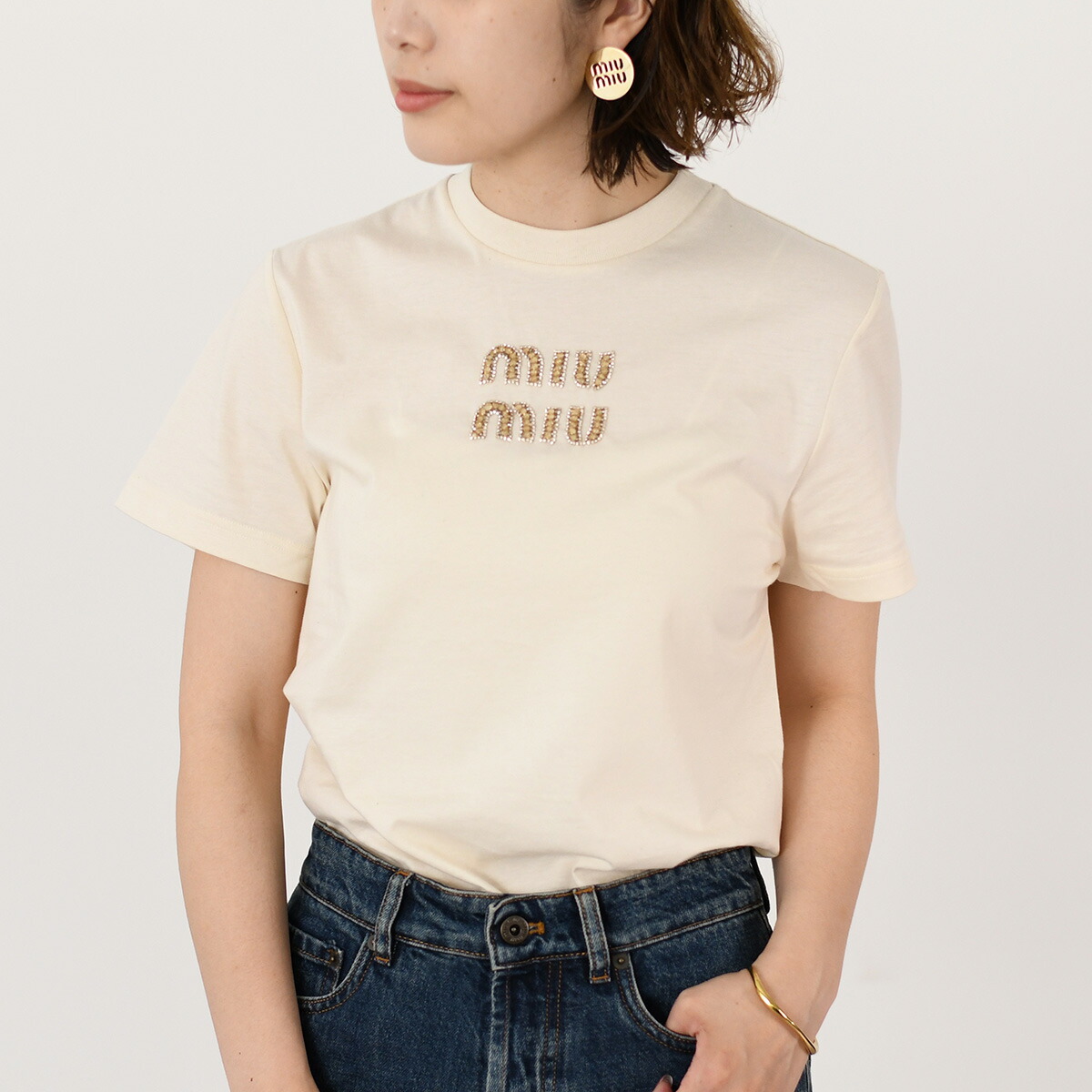 miu MIU ミュウミュウ アクセサリー エナメルメタル ピアス
