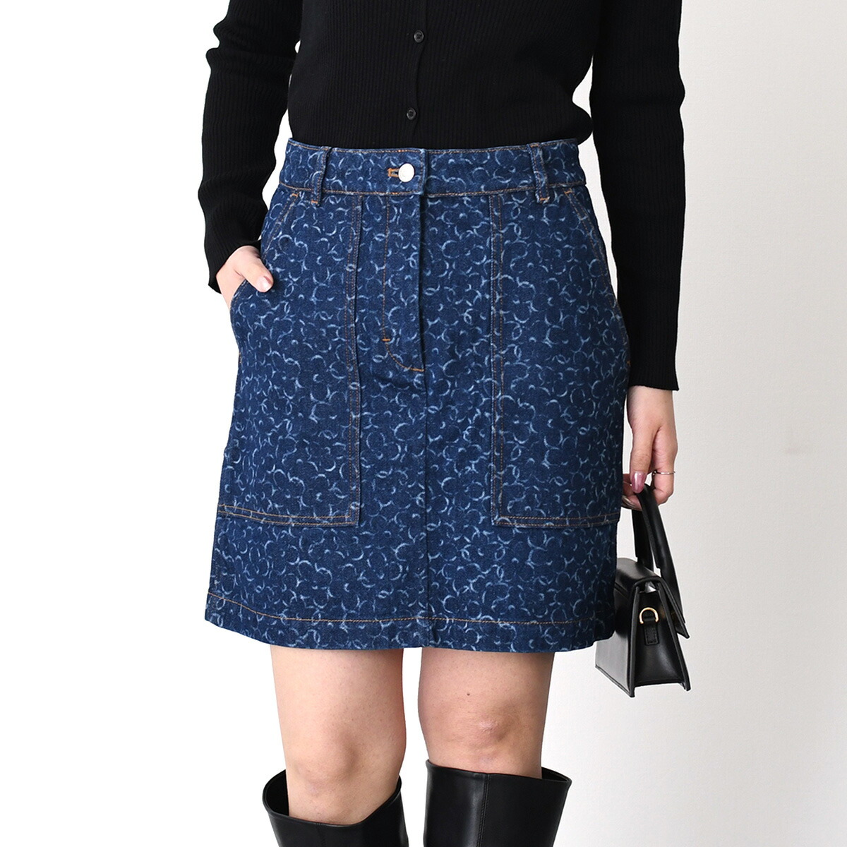 MAISON KITSUNE（メゾン キツネ） スカート ベイビーフォックス パッチ