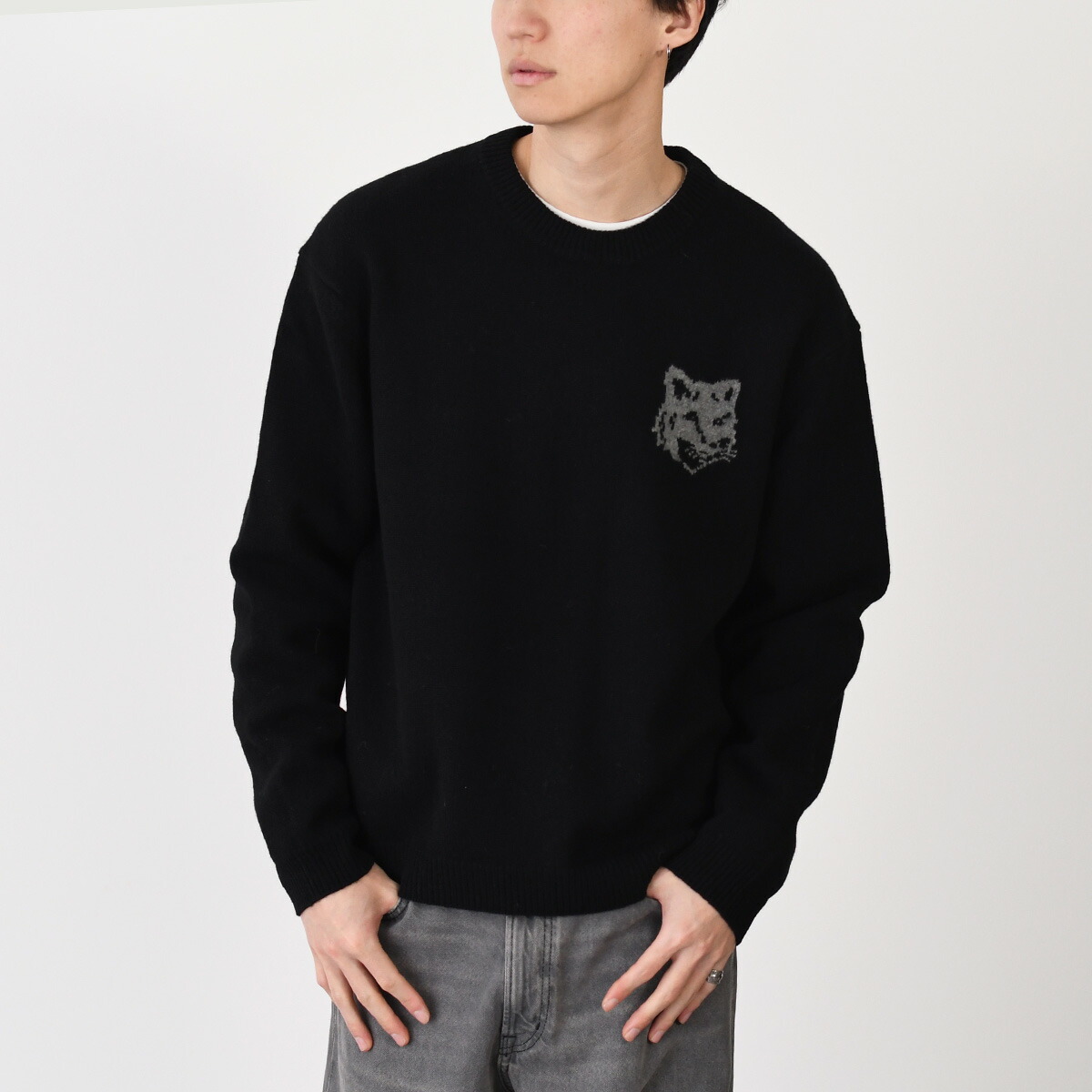 メゾンキツネ リブニット MAISON KITSUNE（メゾン キツネ） メゾン キツネ ニット セーター