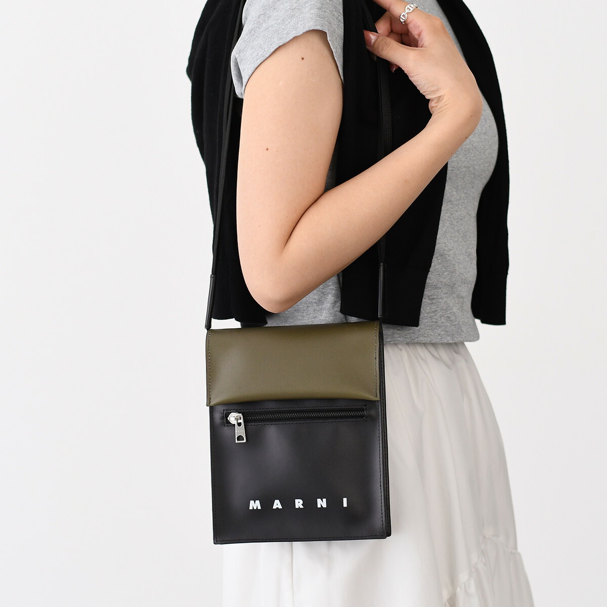 MARNI（マルニ） トートバッグ ロープハンドル MARCEL ストライプ 