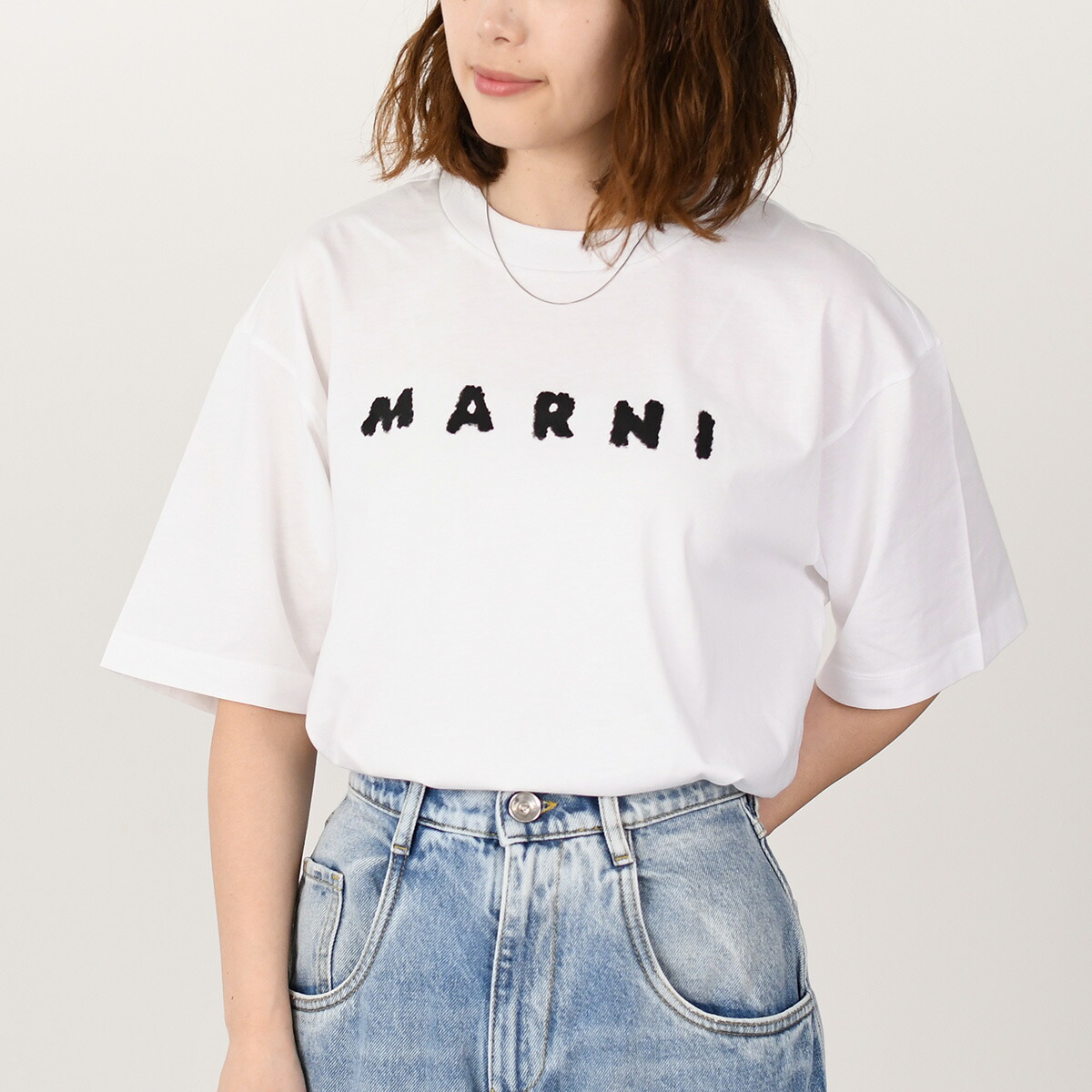 MARNI マルニ Tシャツ トップス マルニスクリブルロゴ