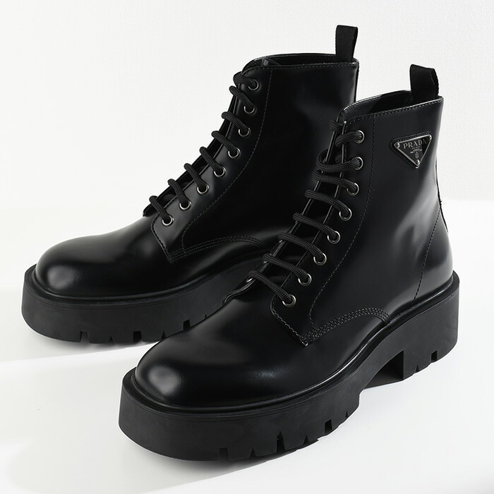 PRADA（プラダ） ブーツ 靴 1T256NB4L モノリス ブラッシュドレザー