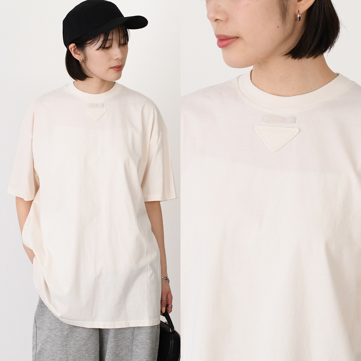 ⭐PRADA⭐　美品　プラダ　 バケットハット RE-NYLON 　ベージュ 新品未使用 ]PRADA プラダRe-Nylon ナイロン バケットハット L - メルカリ