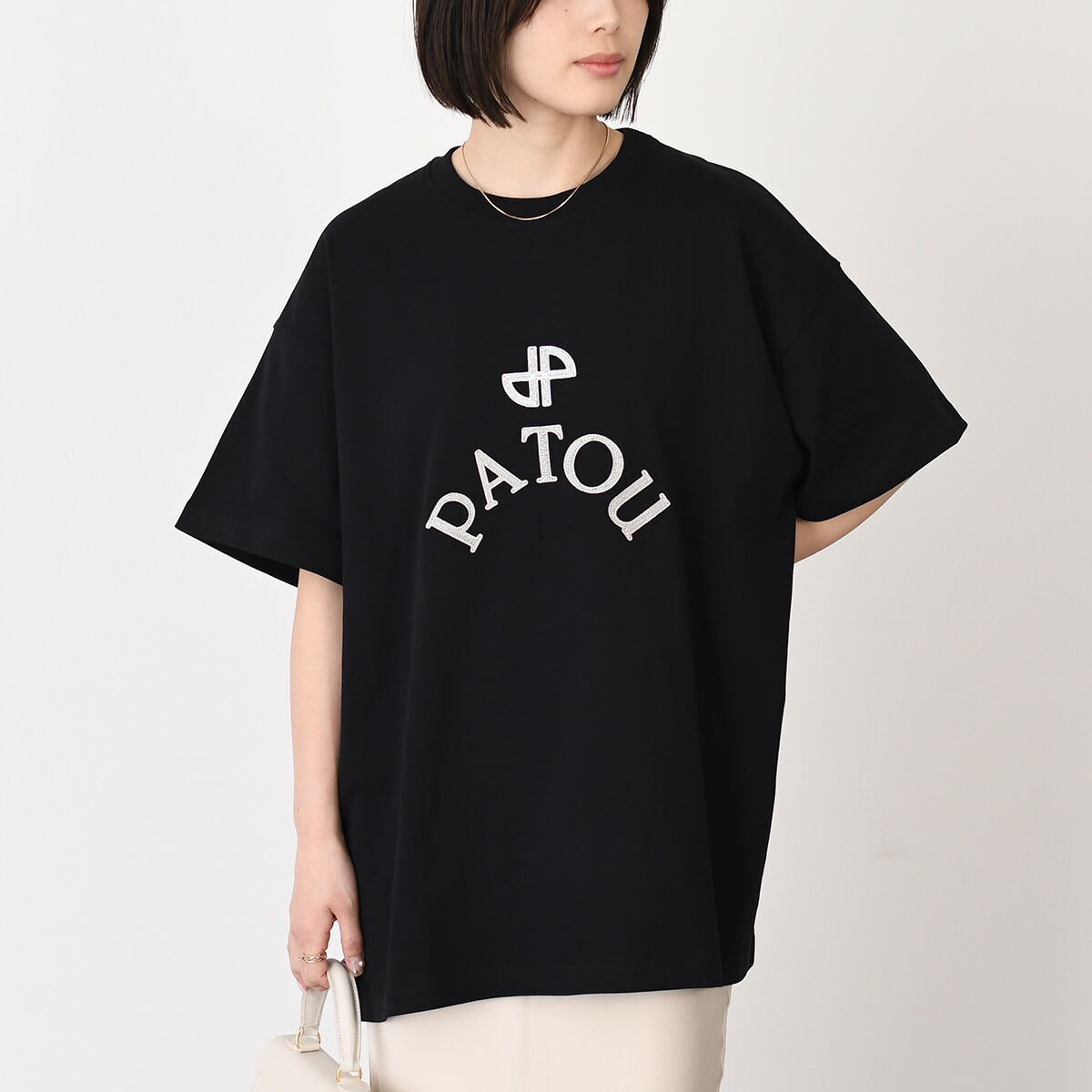 PATOU（パトゥ） Tシャツ ロゴ JE029 9999 レディース ロゴ プリント
