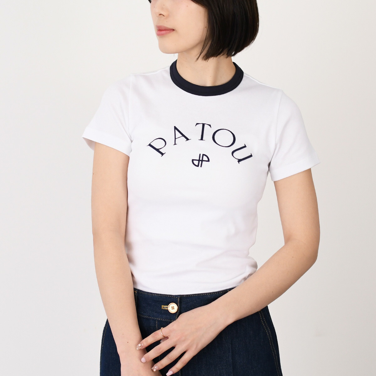 PATOU（パトゥ） Tシャツ ロゴ JE029 9999 レディース ロゴ プリント
