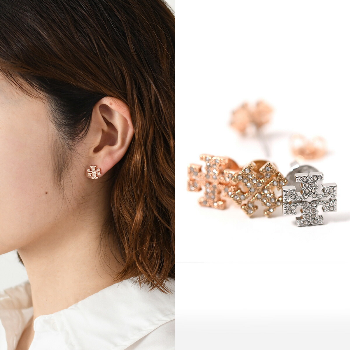 TORY BURCH トリーバーチ ピアス アクセサリー キラ パヴェ