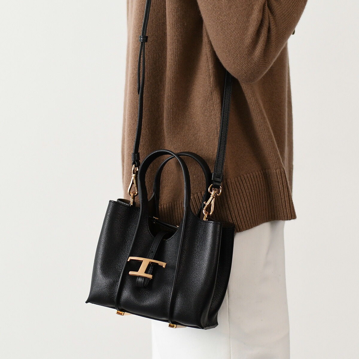【直営店保証付き】TOD'S マイクロレザーバッグ（黒/茶/他1色） TOD'S トッズ バッグ BAG レザーマイクロバッグ 鞄