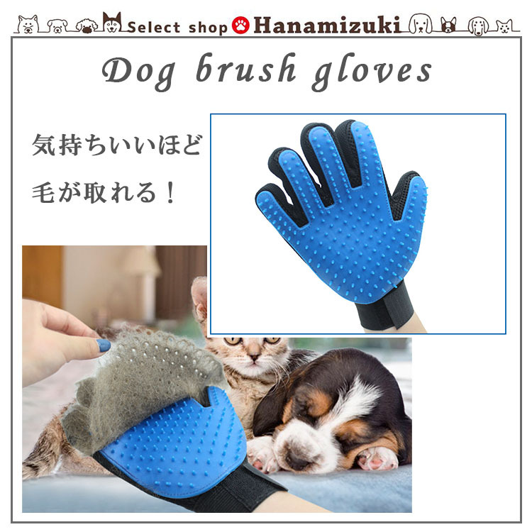 犬 ブラシ 痛くない 抜け毛 おしゃれ グローブ :dg076:Select shop Hanamizuki 通販 