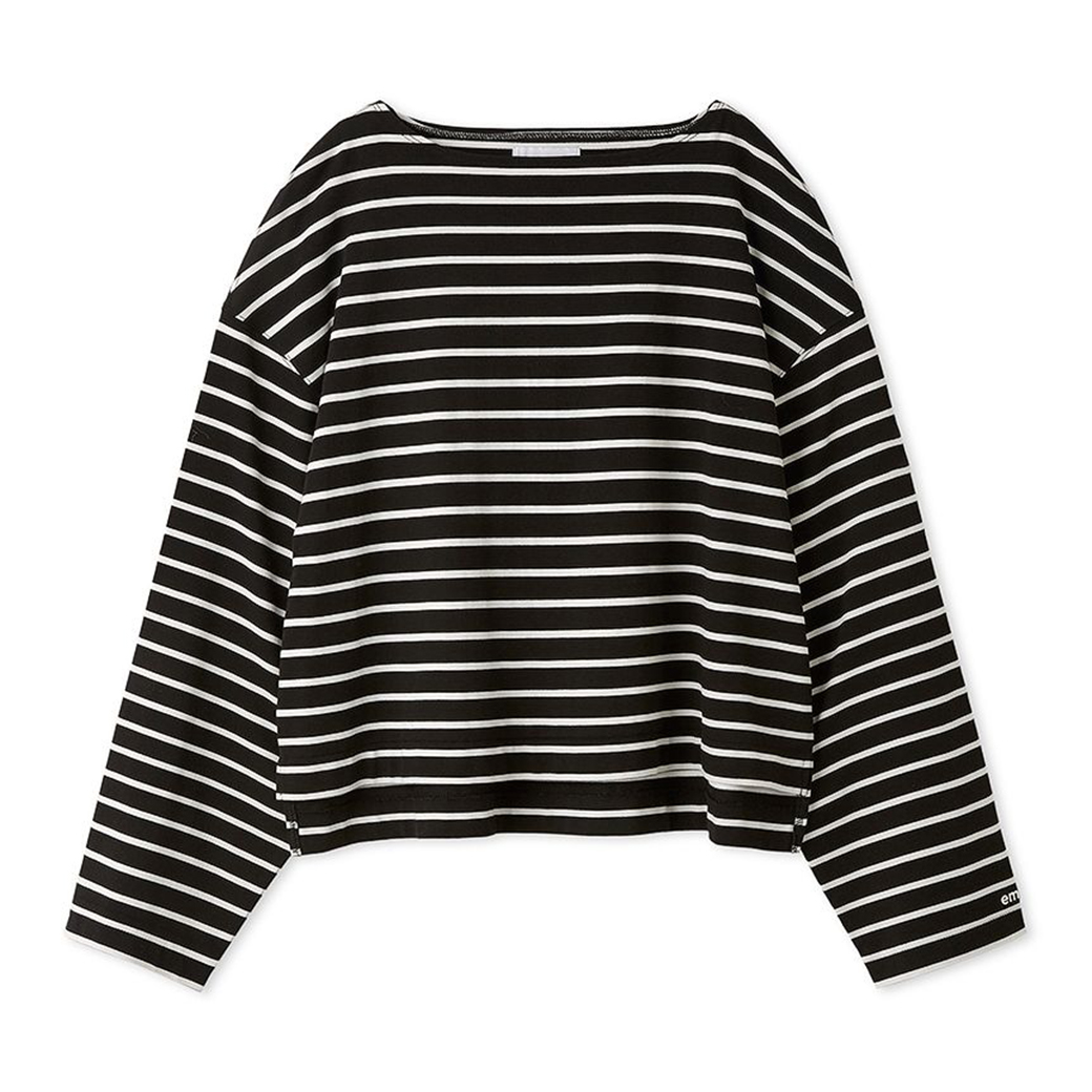 SALE40%OFF emmi atelier エミ アトリエ eco ボーダーロングスリーブTシャツ 13wct251058 ロンT オーガニックコットン トップス レディース emmi yoga SALE40%OFF atelier エミ アトリエ eco ボーダー