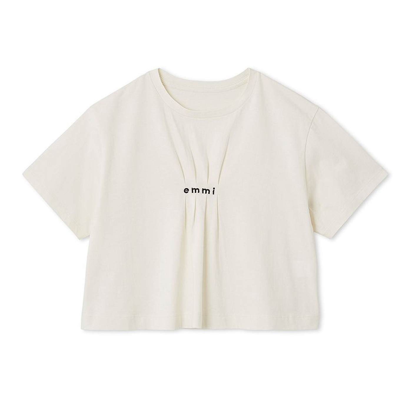 エミ アトリエ emmi×PlaX（TM）クロップドemmiロゴＴシャツ 13wct252066 レディース クロップド丈 サステナブル シンプル emmi atelier emmi yoga エミ アトリエ emmi×PlaX（TM）クロップドemmiロゴT