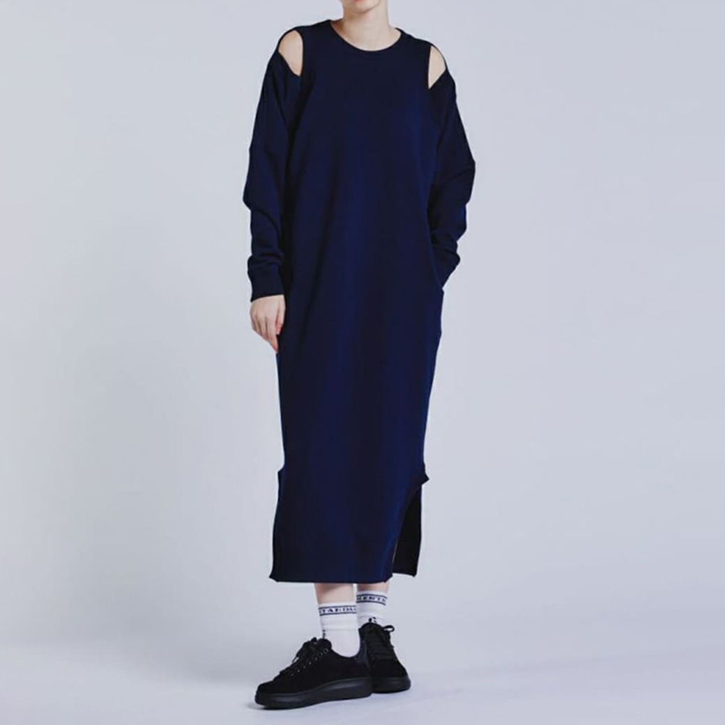 DOUBLE STANDARD CLOTHING ダブルスタンダードクロージング ESSENTIAL / カットアウト裏毛ワンピース 2501031241｜selectshopmu｜03