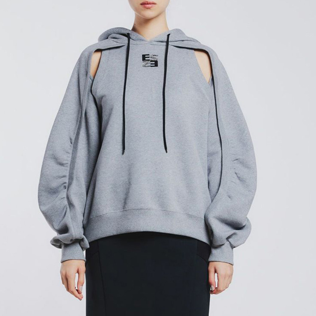 DOUBLE STANDARD CLOTHING  ESSENTIAL / カットアウトフーディー 2508110241 レディース ダブスタ トップス ベーシック スポーティー 大人カジュアル モード DOUBLE STANDARD CLOTHING ESSENTIAL / カットアウトフーディー