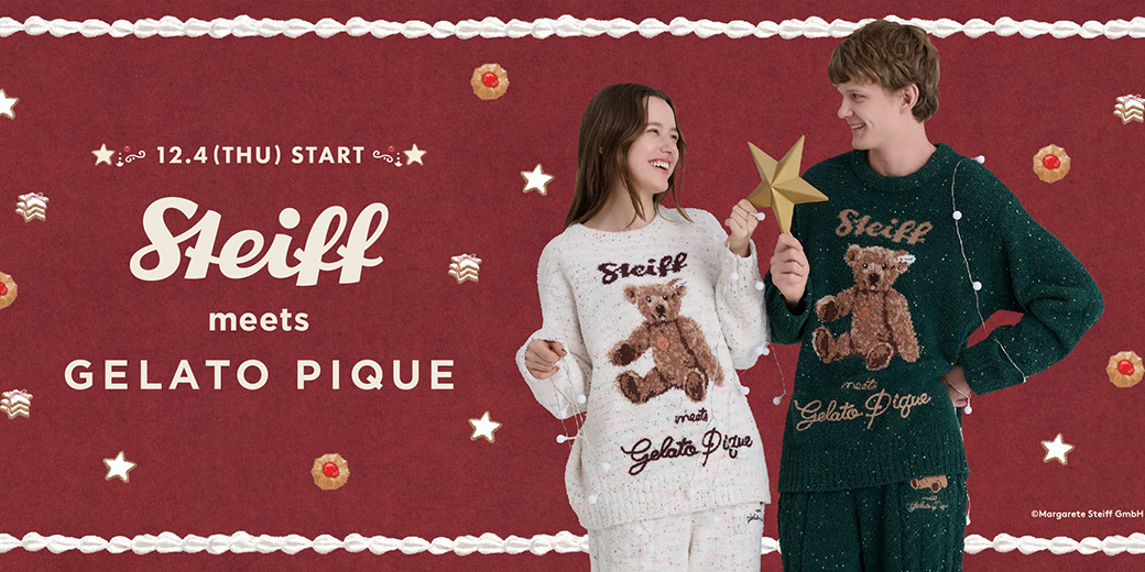 ジェラートピケ steiff パウダーネップジャガードプルオーバー ロングパンツ ジェラートピケ steiff パウダーネップジャガードプルオーバー ロング