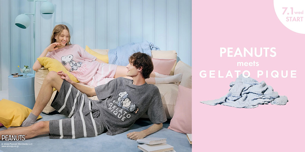 gelato pique（ジェラートピケ） gelato pique PEANUTS KIDS スムー