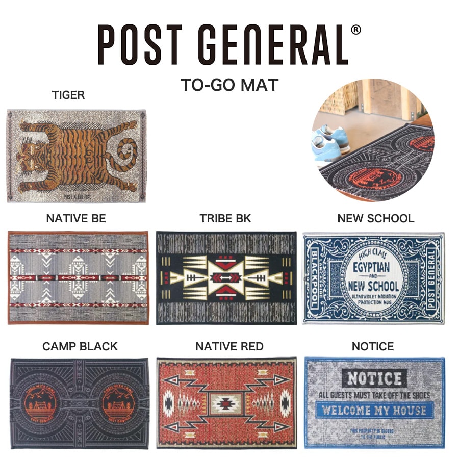 POST GENERAL(ポストジェネラル) TO-GO MAT トゥーゴーマット アウトドアラグ インテリア テントマット 玄関マット キャンプマット 車中泊マット ガレージマット｜selectshopmu｜06