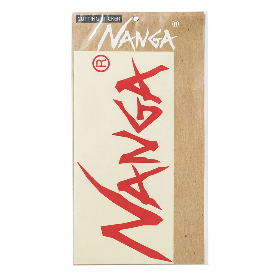 NANGA LOGO CUTTING STICKER (LARGE) ナンガロゴカッティングステッカー(大) アウトドア キャンプ 車用ステッカー | NANGA | 02
