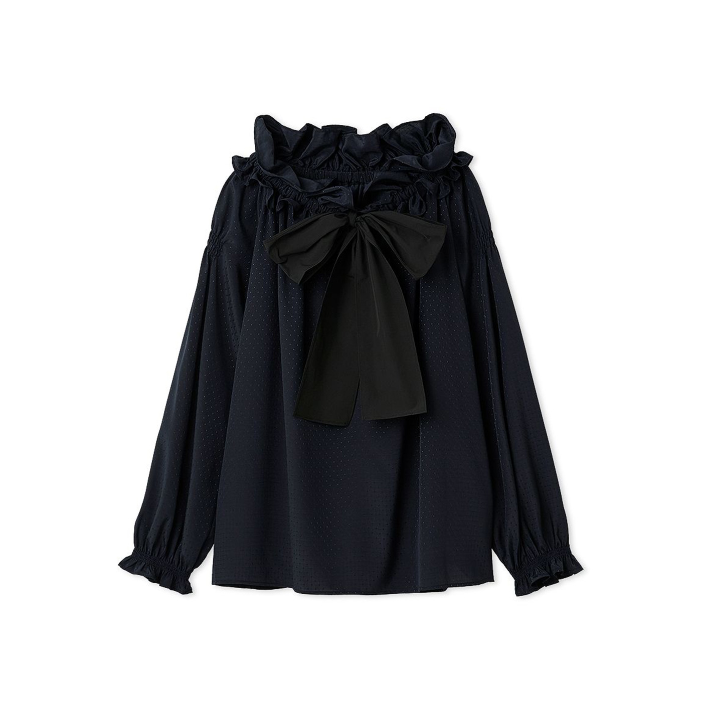 CELFORD（セルフォード） (予約) 洗える ビッグリボンスモックブラウス