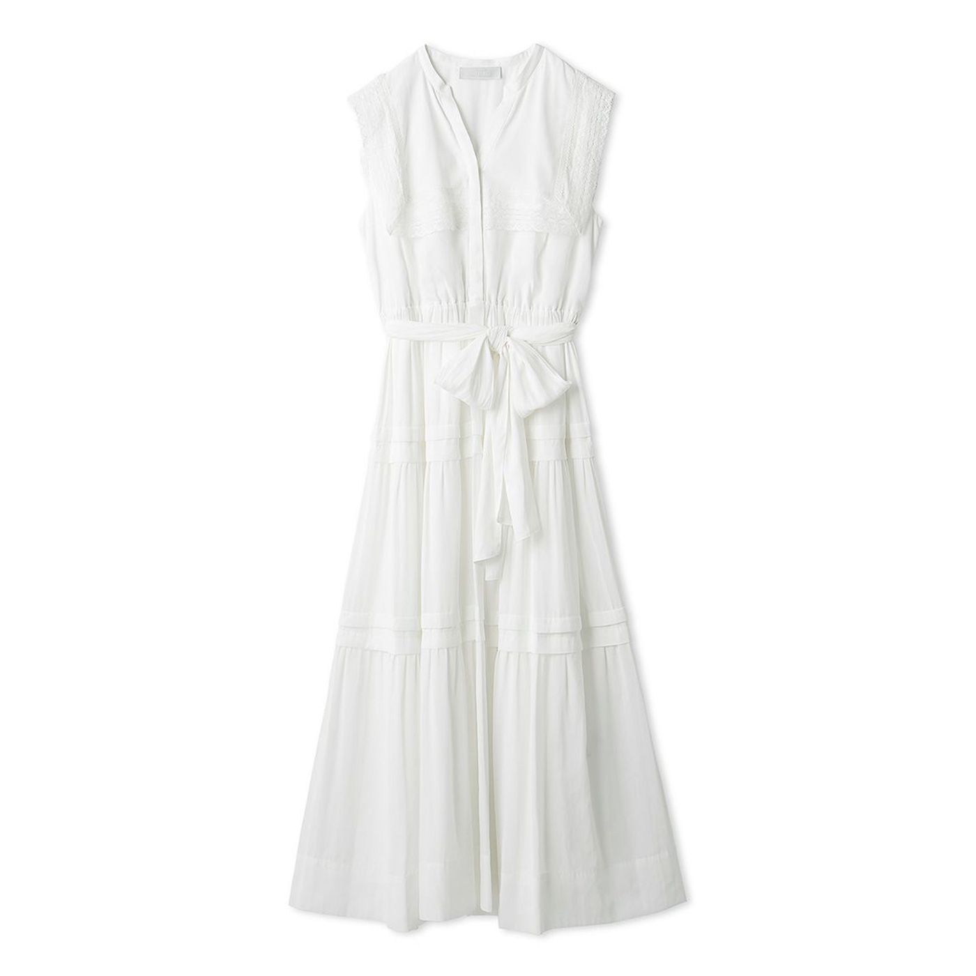 【新品未使用】CELFORD セルフォード　スクエアカラーブラウス　ワンピース レーススクエアカラーワンピース(デイリーワンピース)｜DRESS