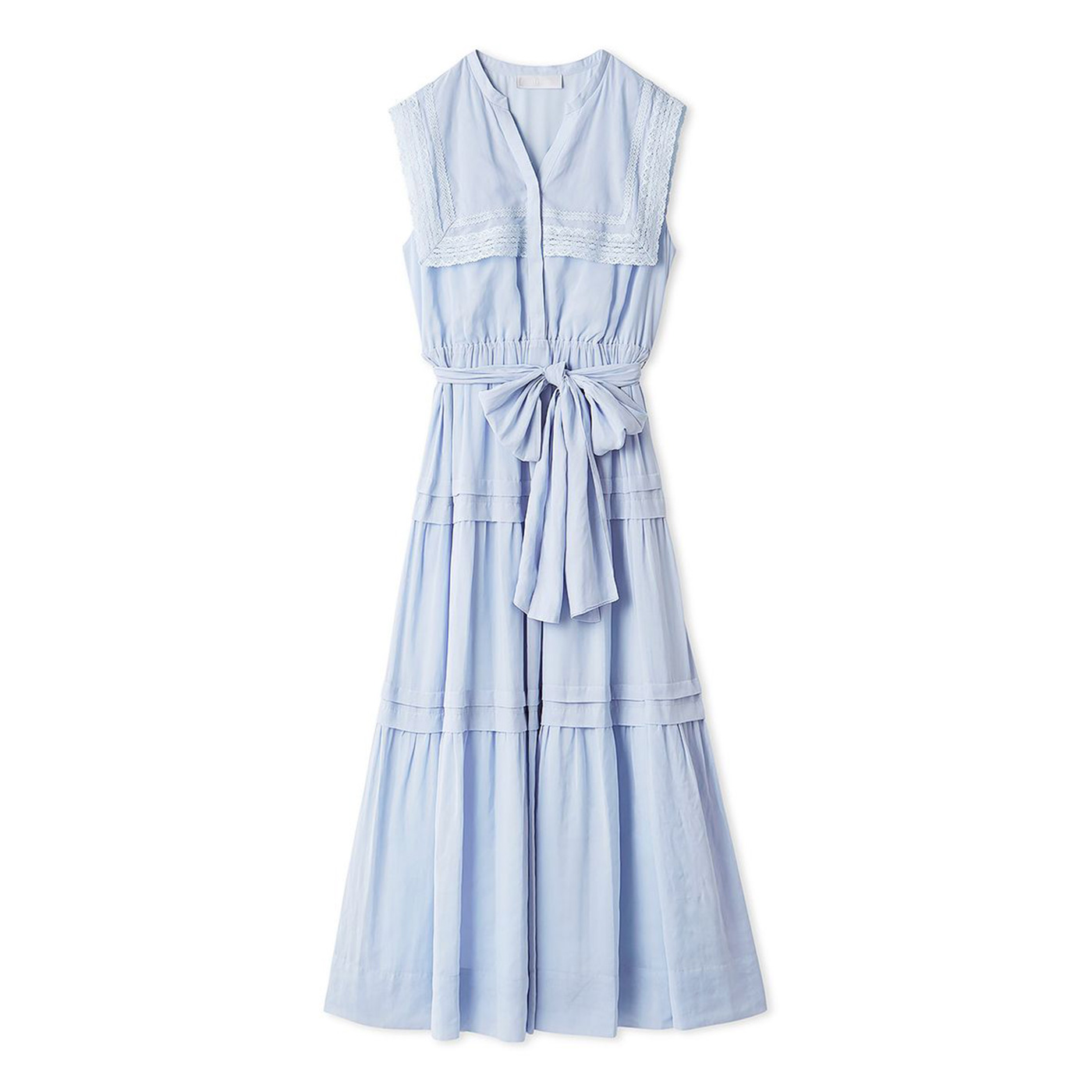 【新品未使用】CELFORD セルフォード　スクエアカラーブラウス　ワンピース レーススクエアカラーワンピース(デイリーワンピース)｜DRESS