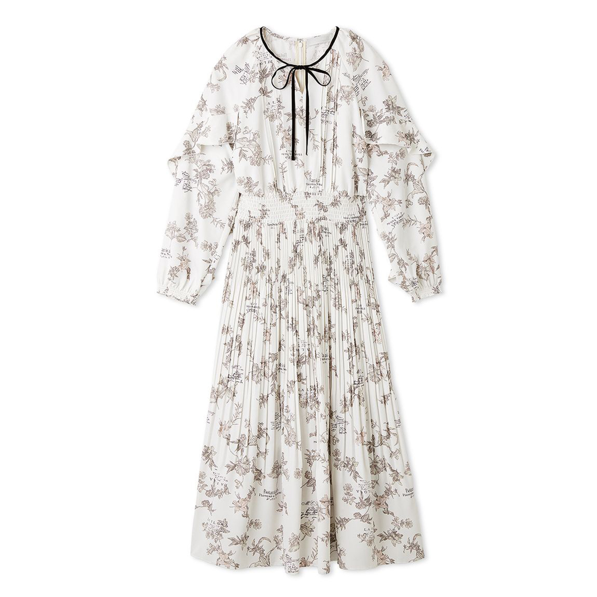 CELFORD（セルフォード） ボタニカルレタープリントワンピース