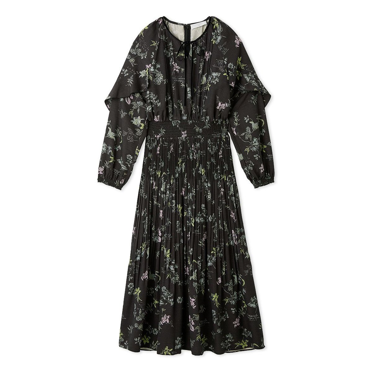 CELFORD（セルフォード） ボタニカルレタープリントワンピース