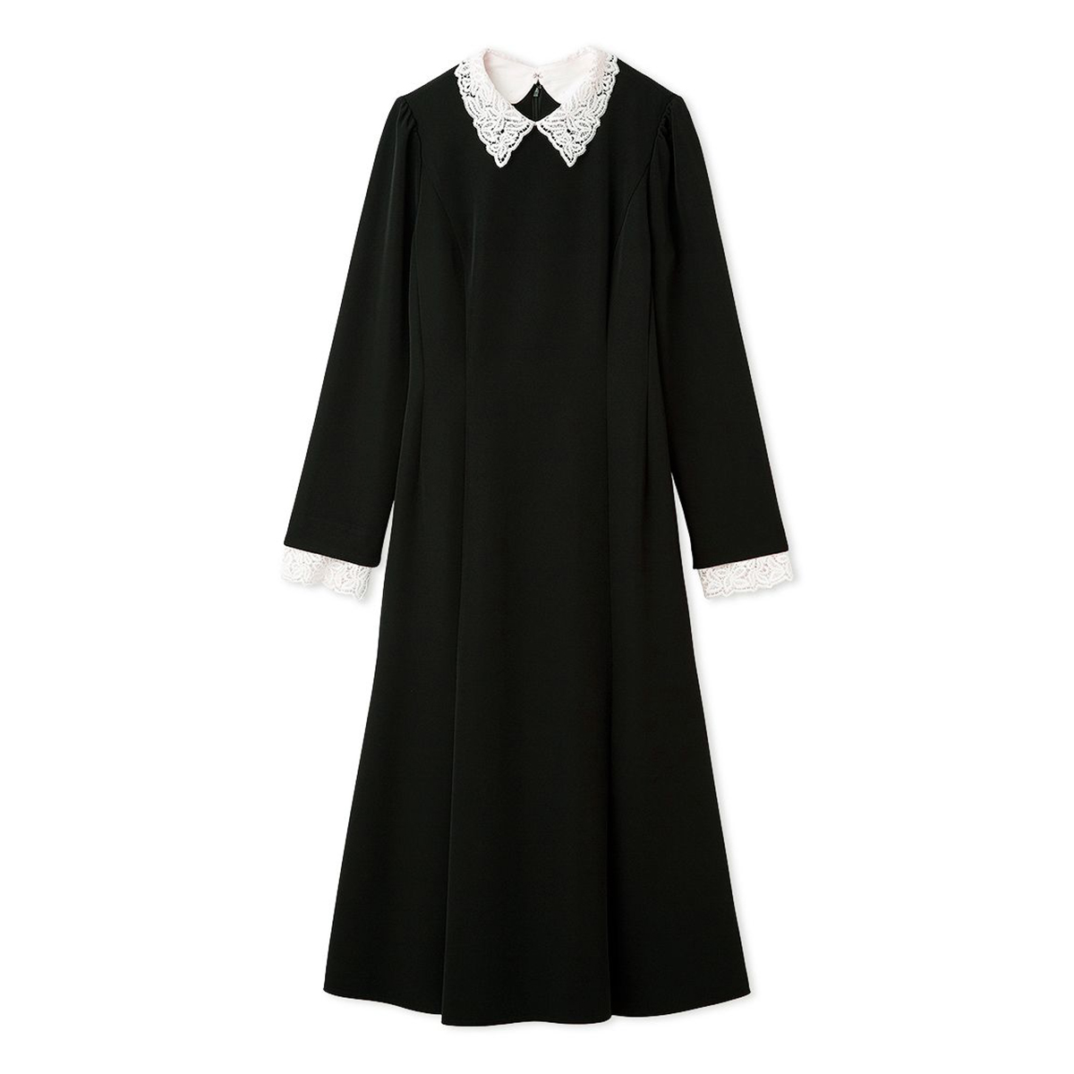 CELFORD（セルフォード） 洗える刺繍レース付きマーメイドワンピース