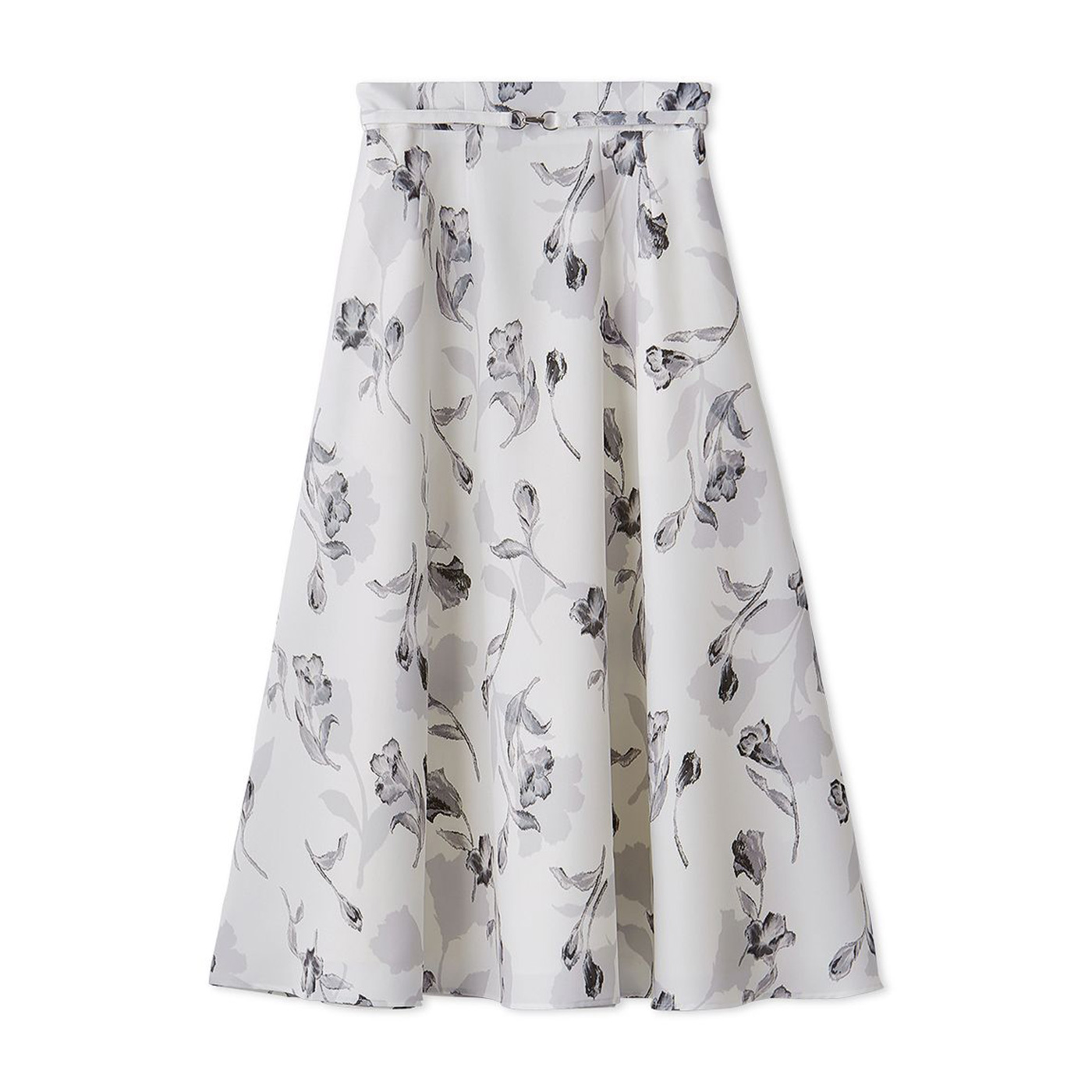 【S】セルフォード　CELFORD 花柄フレアスカート ウエストベルト付き ベルト付きフレアスカート(SKIRT（スカート）)｜CELFORD（セル