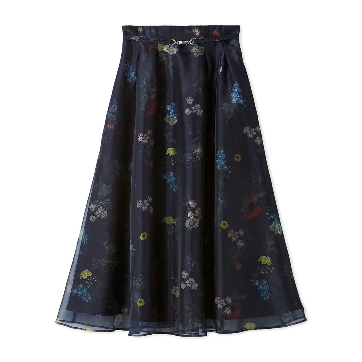 CELFORD（セルフォード） レイヤードフラワープリントスカート