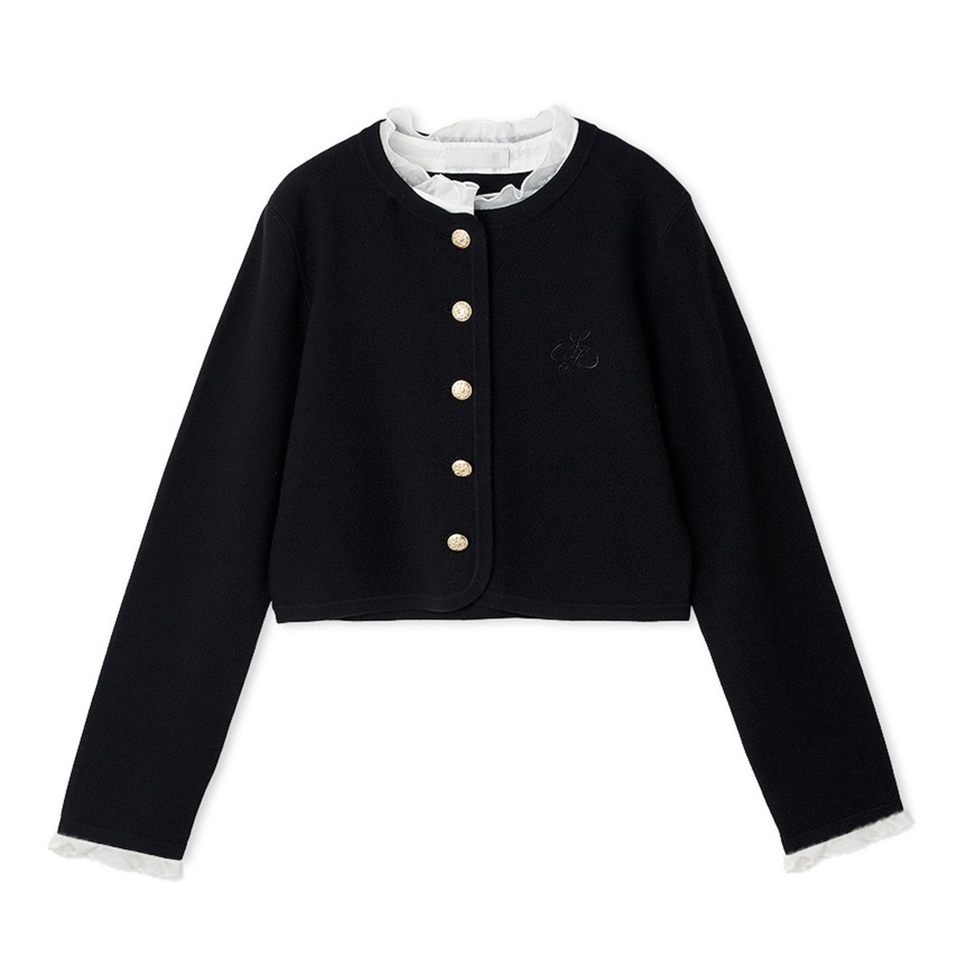 【新品】セルフォードゴルフモノグラムカーディガンM38 CELFORD セルフォード フリルデタッチャブルカーディガン cwnd255038