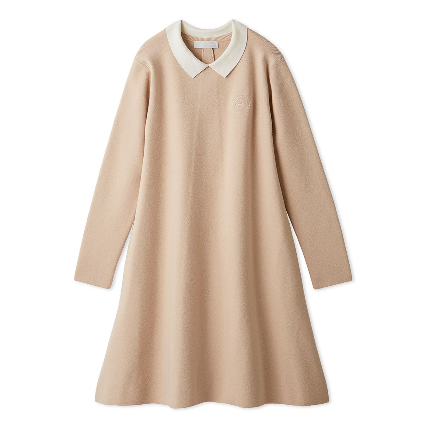 CELFORD（セルフォード） 衿付きAラインニットワンピース cwno254126