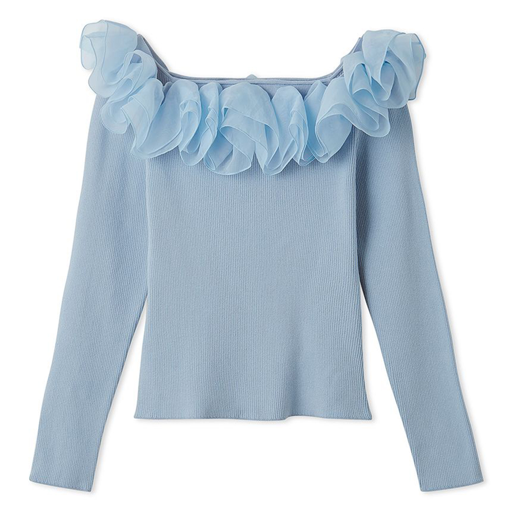 CELFORD SALE40%OFF セルフォード 2WAYラッフルリブニット