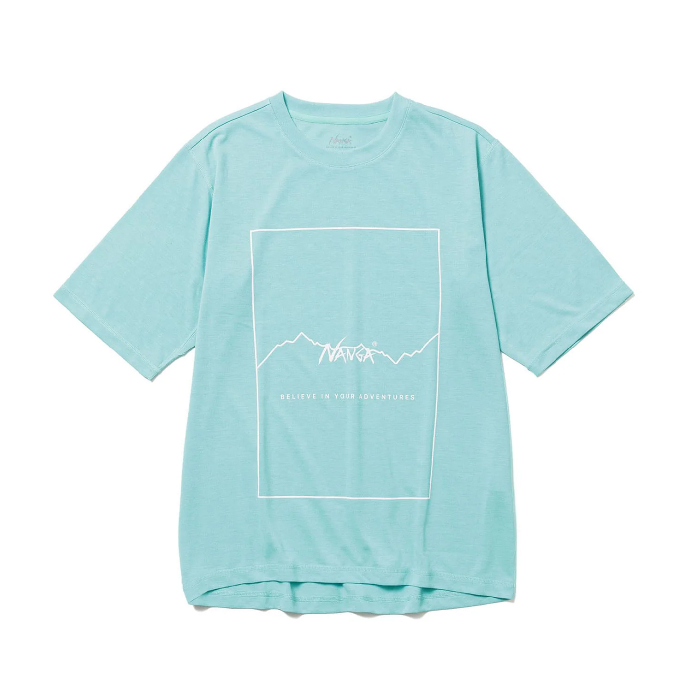 ナンガ NANGA Tシャツ 半袖 ドライミックス ラグランスリーブ メンズ レディース 吸水速乾 UVケア N2500-1M513A NANGA ナンガ DRY MIX FRAME LOGO TEE/ドライミックス フレーム
