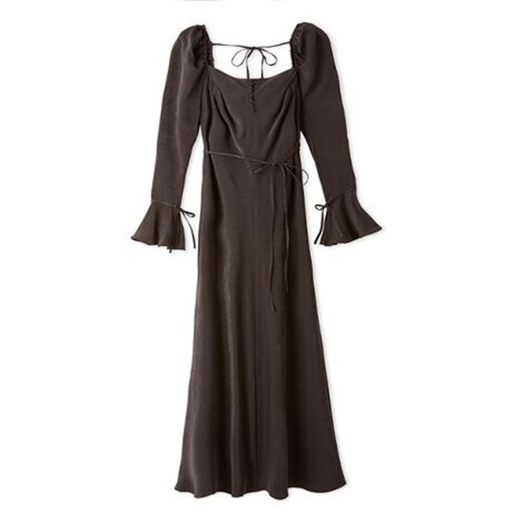 FRAY I.D. / スクエアネック パフスリーブ ロングワンピース Lace Ladies スクエアネック パフスリーブ ロング ワンピース