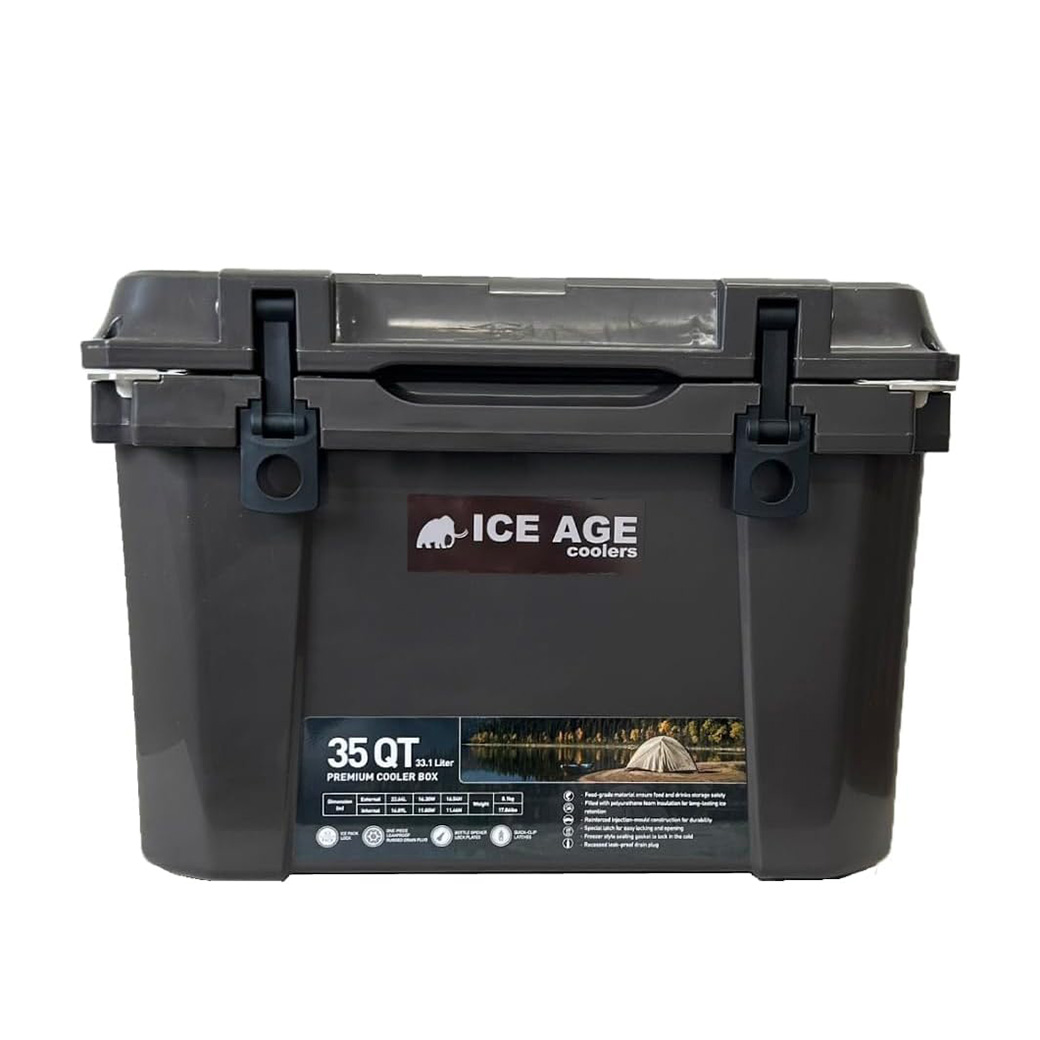 ICE AGE premium アイスエイジプレミアムクーラーボックス 35QT 33.1L  保冷剤つき 1-3人向けクーラーBOX 充実のオプション 釣り キャンプ｜selectshopmu｜03