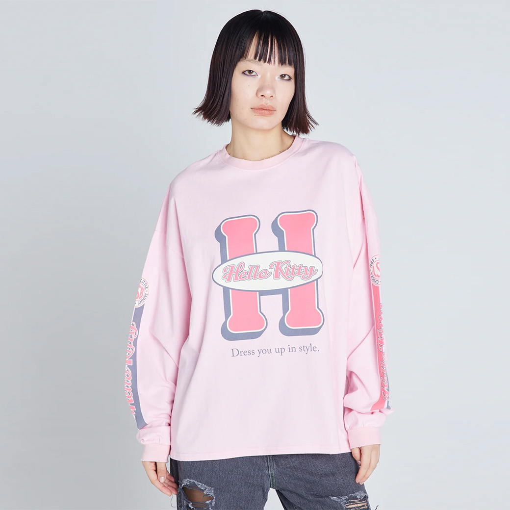 美品HELLO KITTYxlittle sunny bite long tee little sunny bite (リトルサニーバイト)HELLO KITTY x little