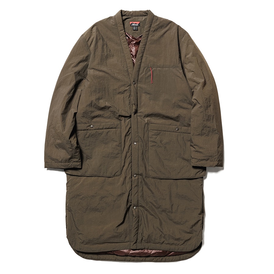 NANGA ナンガ NO COLLAR SOFT DOWN COAT(UNISEX) ノーカラーソフトダウンコード(ユニセックス) 長袖 メンズ  アウトドア ダウン 春キャンプ