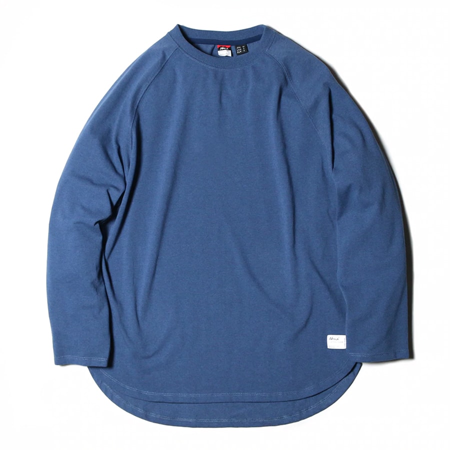 トップス NANGA ECO HYBRID RAGLAN SLEEVE TUNIC TEE エコハイブリッド ラグランスリーブ チュニックTシャツ