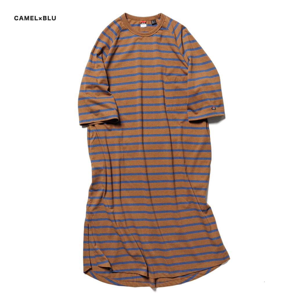 NANGA ナンガ ECO HYBRID LOOSE FIT BORDER CUT ONE PIECE エコハイブリッド ルーズフィット ボーダーカットワンピース｜selectshopmu｜04