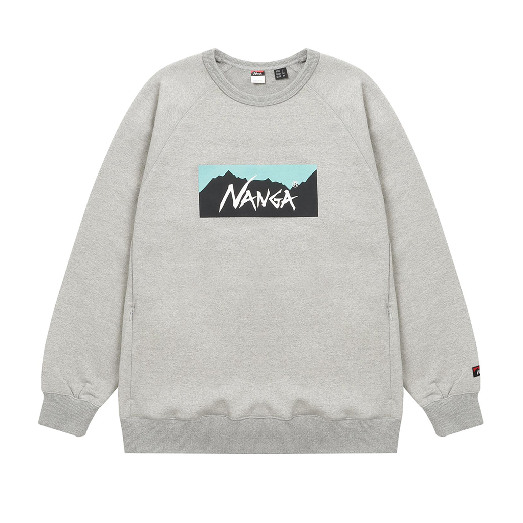 NANGA ナンガ ECO HYBRID BOX LOGO SWEATSHIRT エコハイブリッド 