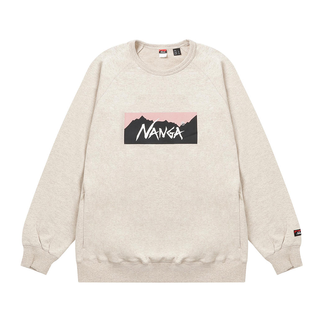 NANGA ナンガ ECO HYBRID BOX LOGO SWEATSHIRT エコハイブリッド 