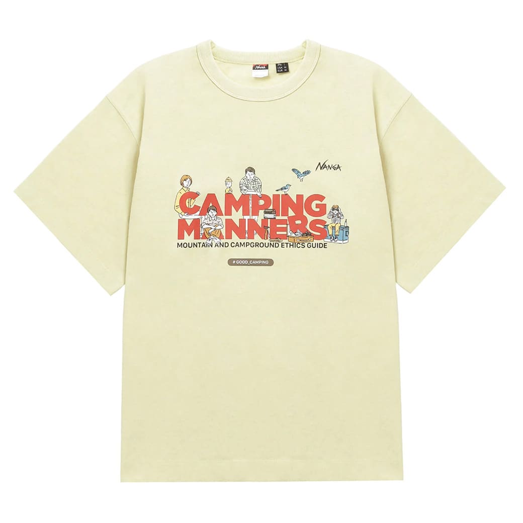 NANGA ナンガ ECO HYBRID CAMPING MANNERS SOAP BUBBLES TEE(UNISEX)エコハイブリッド キャンピングマナーズ ソープバブルズティー Tシャツ｜selectshopmu｜04