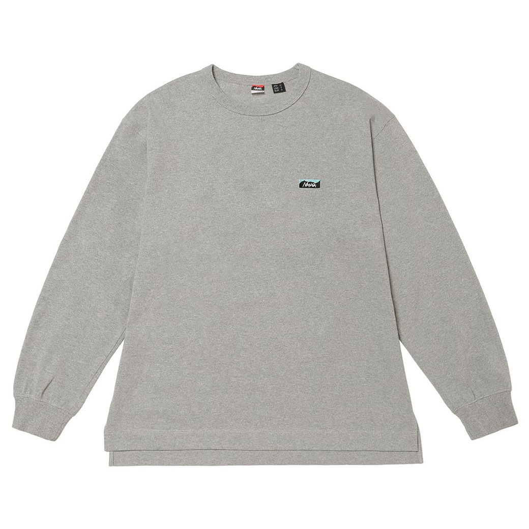 NANGA ナンガ ECO HYBRID BOX LOGO EMBROIDERY L/S TEE エコ