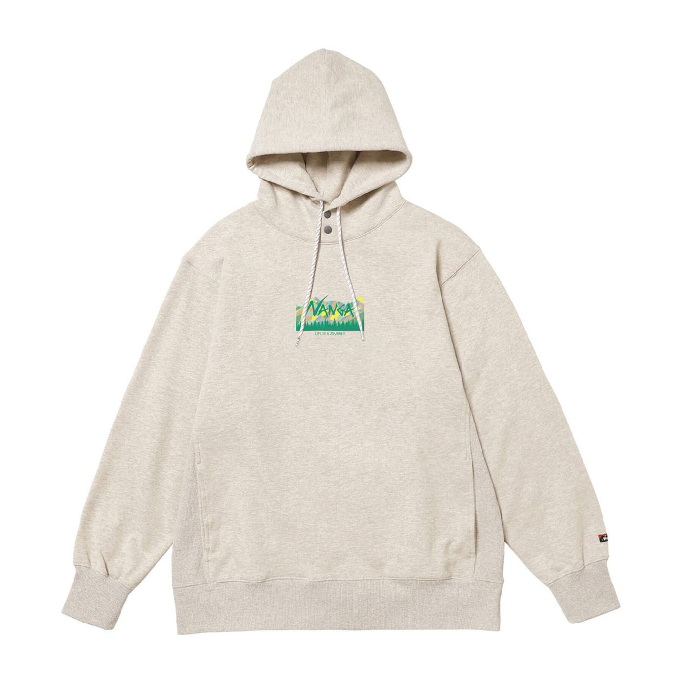 NANGA LIFE IS A JOURNEY MT.BOX LOGO SWEAT HOODIE(UNISEX
