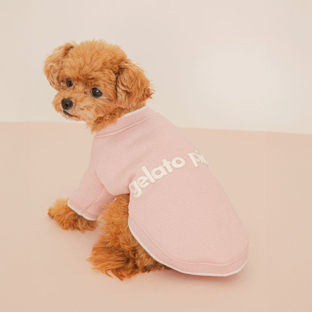 gelato pique（ジェラートピケ） CAT&DOG ロゴプリント裏毛プル